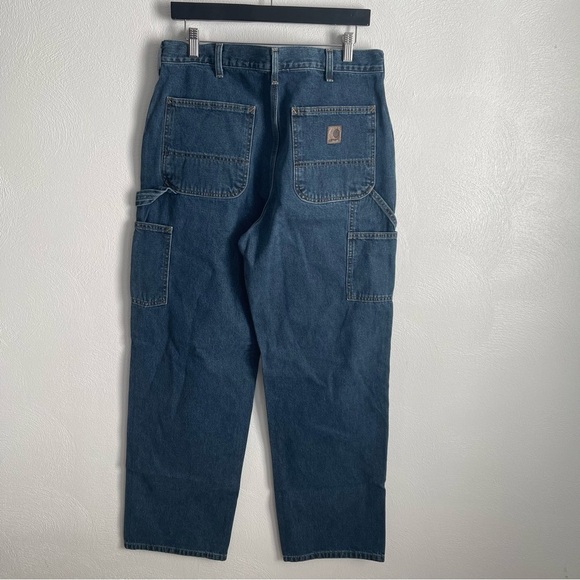 Carhartt Dungaree Fit jeans Pants Cargo Utility carpenter 33 X 32 - Picture 2 of 6